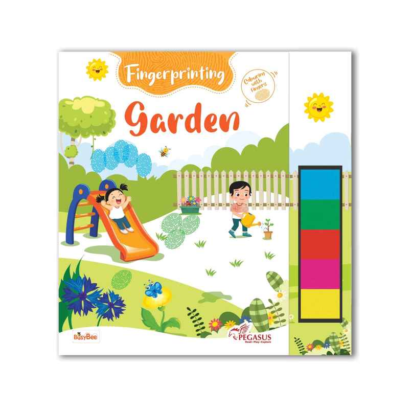 Pegasus Books Fingerprint Colouring Book | Garden
