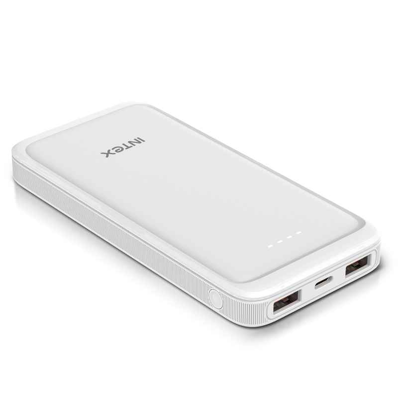 Intex 10000 mAh 22 W Power Bank (White, Lithium Polymer, Fast Charging for Mobile) Intex 10000 mAh 22 W Power Bank (White, Lithium Polymer, Fast Charging for Mobile)