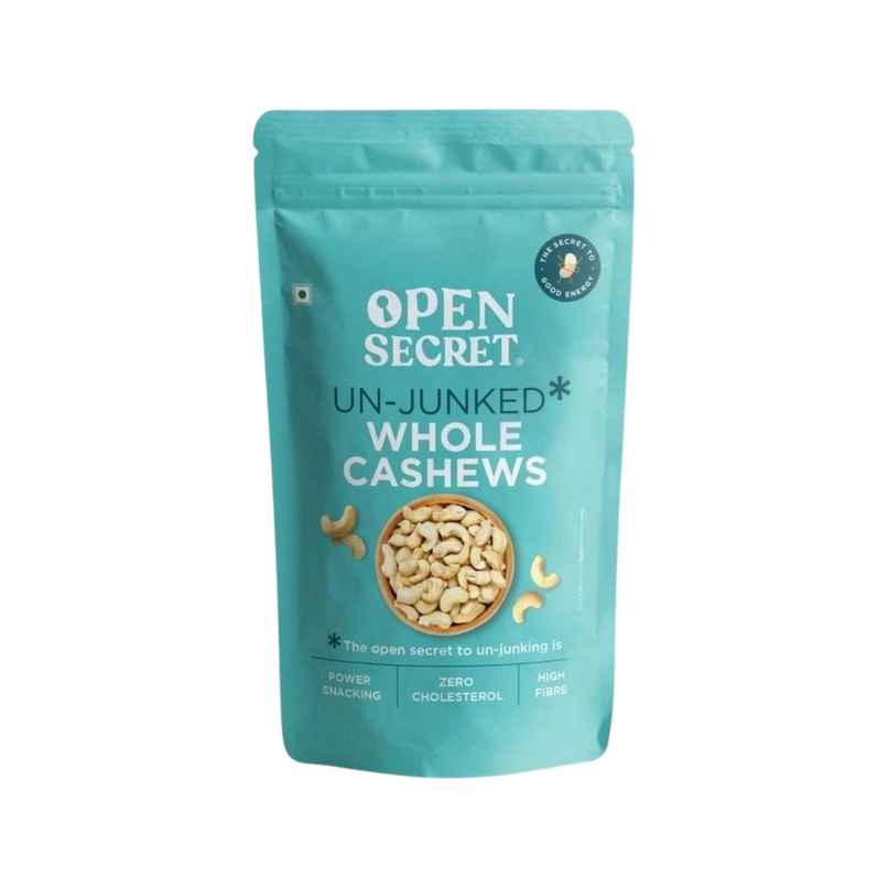 Open Secret Premium Whole Cashews (Kaju) -High Protein, Fasting Vrat Special, Healthy Snacking