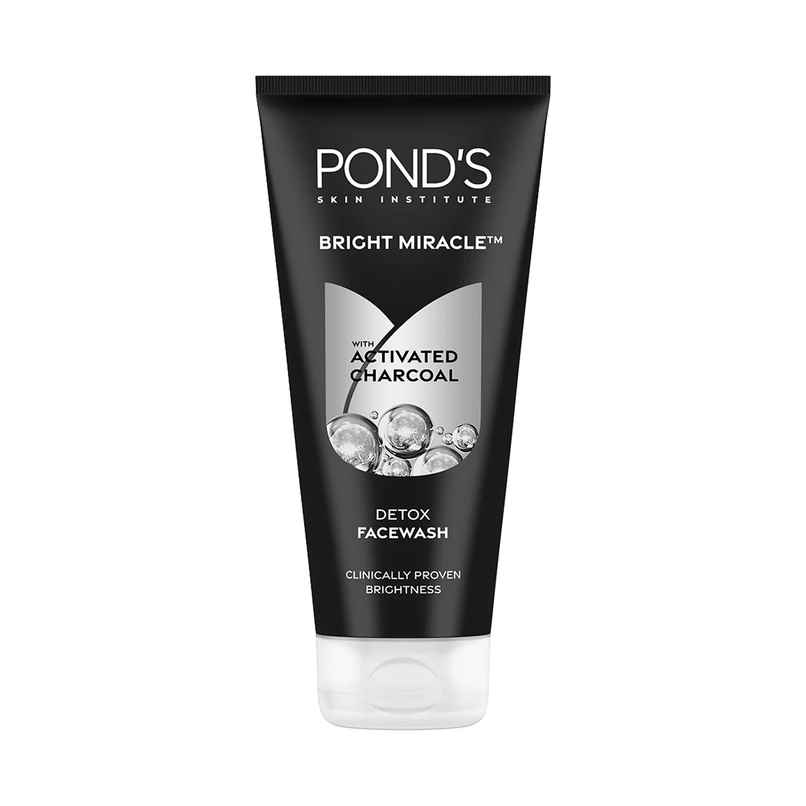 Pond's Bright Miracle Detox Facewash With 10X Power Of Charcoal