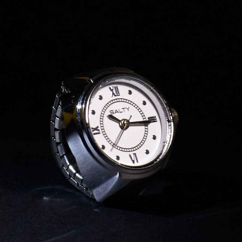 SALTY Girl Boss SALTY Watch Ring for Women and Girls| Anti-Tarnish | Silver