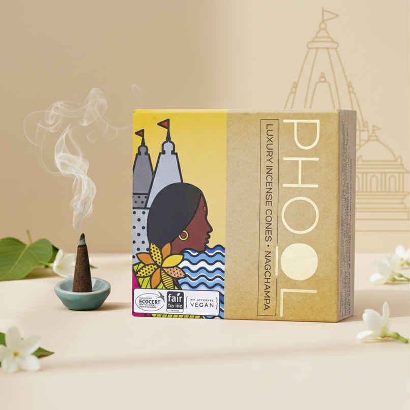 Nagchampa Dhoop Cones | 100% Natural Certified Incense Cones | Phool