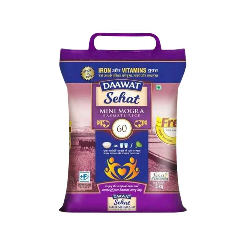 Daawat Rozana Basmati Rice Mini Mogra 60 | Medium Grain