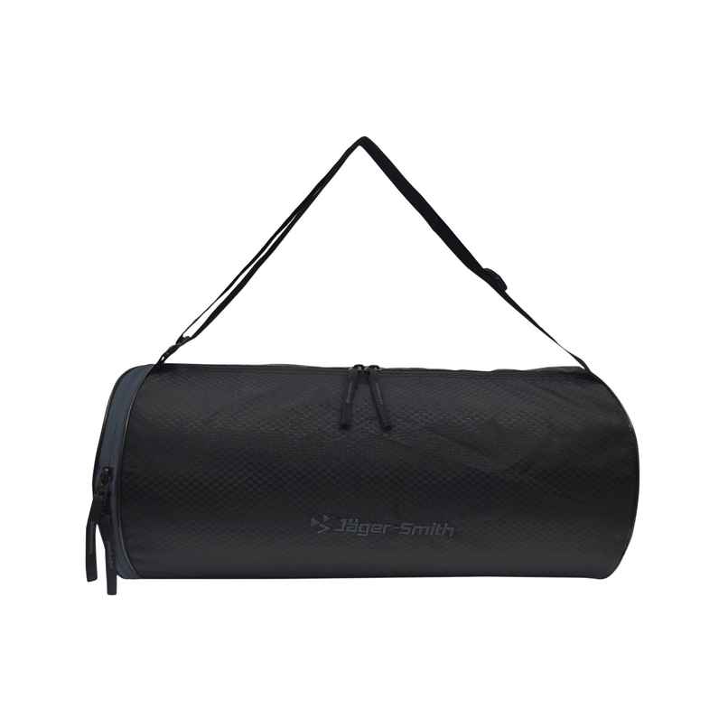 Jager-Smith Unisex Solid Polyester 23 L Gym Bag | Black and Grey