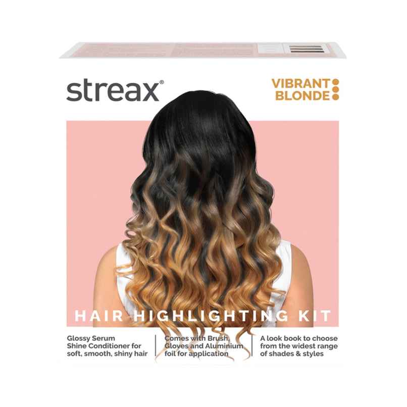 Streax Hair Colour Highlighting Kit Vibrant Blonde For Women
