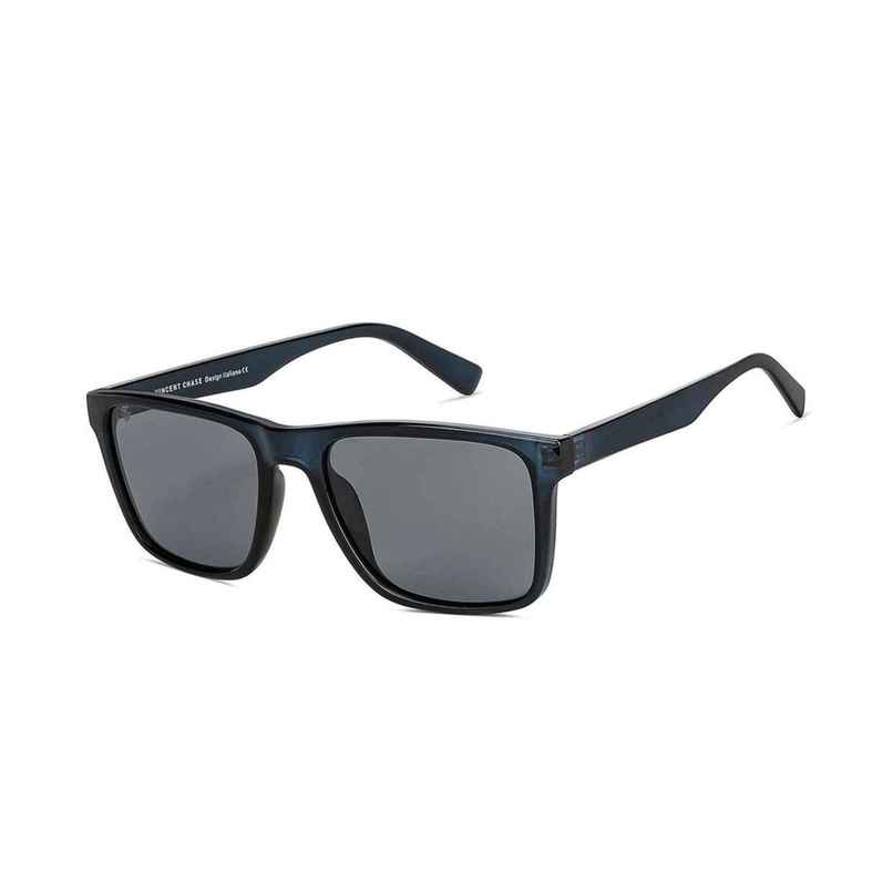 Vincent Chase By Lenskart Unisex Polycarbonate Wayfarer Sunglasses | Blue - L