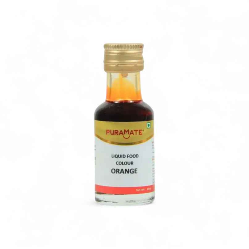 Puramate Liquid Food Colour| Orange | Baking Ingredient