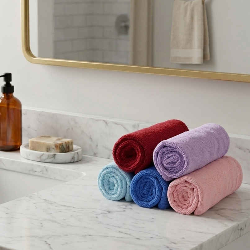 Status Hand Towel 40 X 60 cm | 450 GSM | Assorted color| Pack of 2