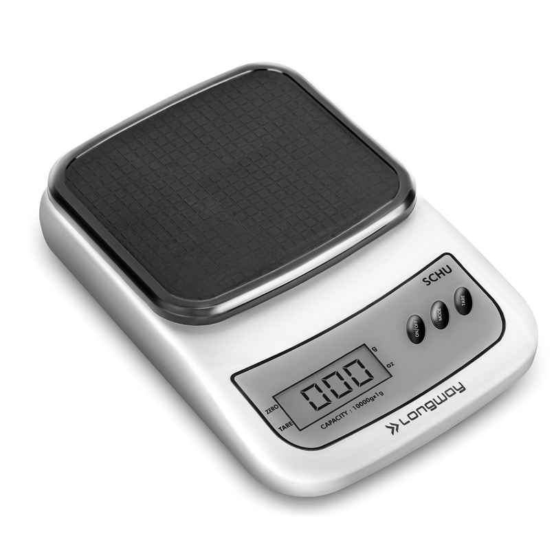 Longway LWKWS01 Multipurpose Portable Digital Kitchen Weighing Scale | 10 kg - Grey