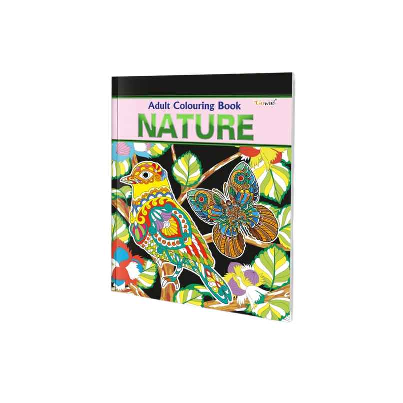 Nature - Adult Colouring Book - Mindful Art Coloring | Coloring Book for Adults | Art Therapy Book