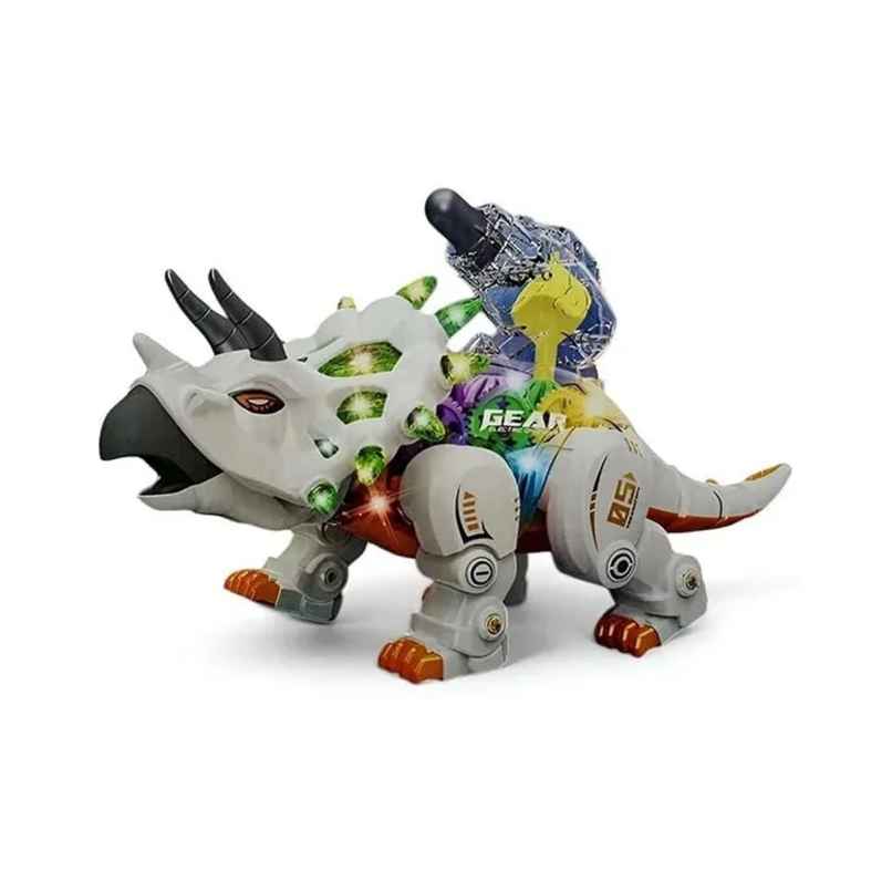 Toyshine Battery Operated Triceratops Dinosaur Toy with Lights-Sound | Age - 3+ | Multi Toyshine Battery Operated Triceratops Dinosaur Toy with Lights-Sound | Age - 3+ | Multi