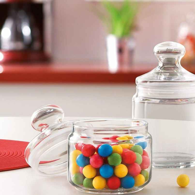 Luminarc Pot Club Jar | 500 ml | BPA-Free | Secure Lobster Clasp Lid | Transparent Glass