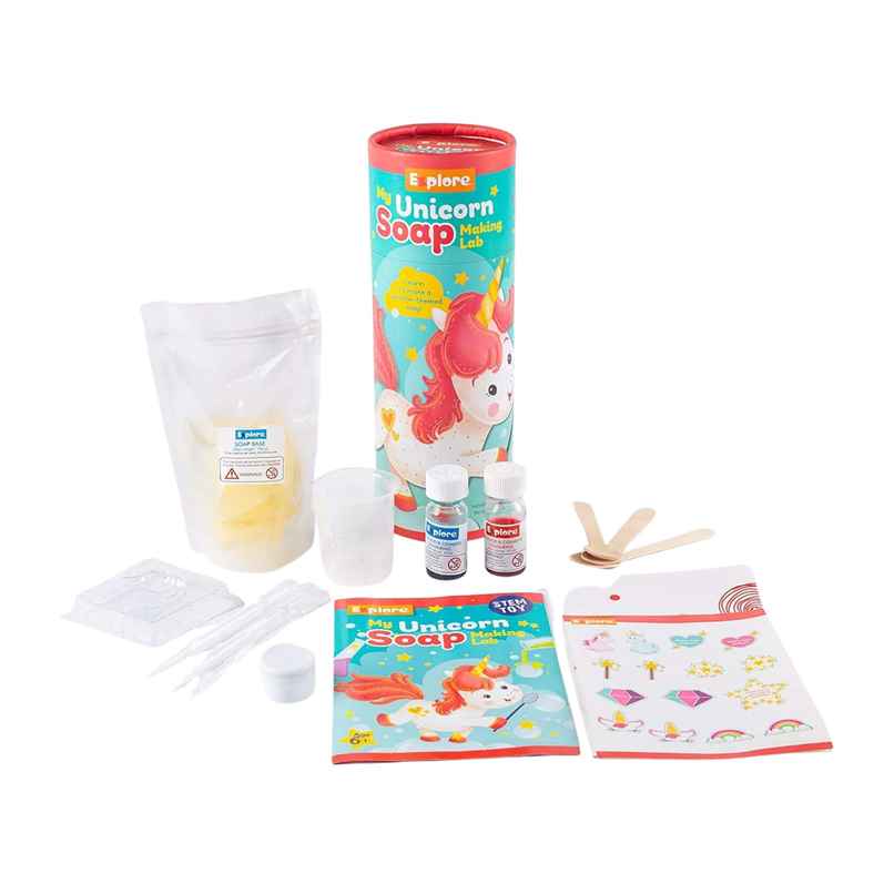 Hamleys Explore - My Unicorn Soap Making Lab Science Kits For Kids Age 6Y+