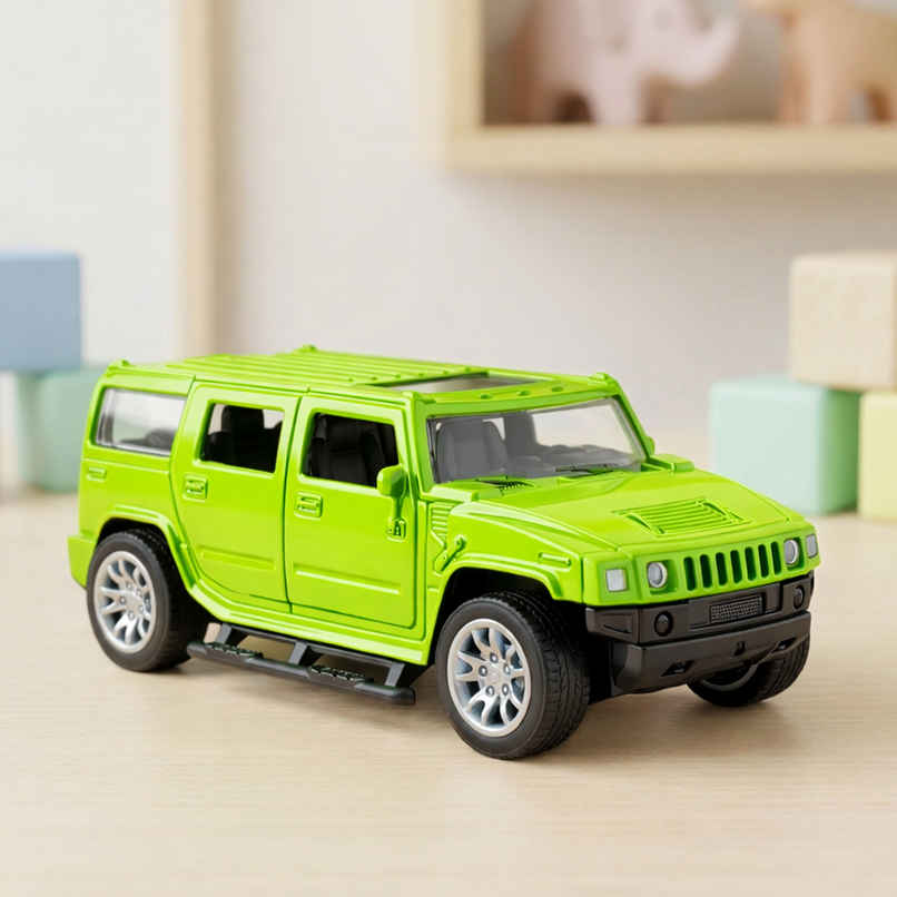 Toyshine 1:32 Scale Die Cast Racing H2 Model Vehicle Toy Car With Pull Back Function, Green