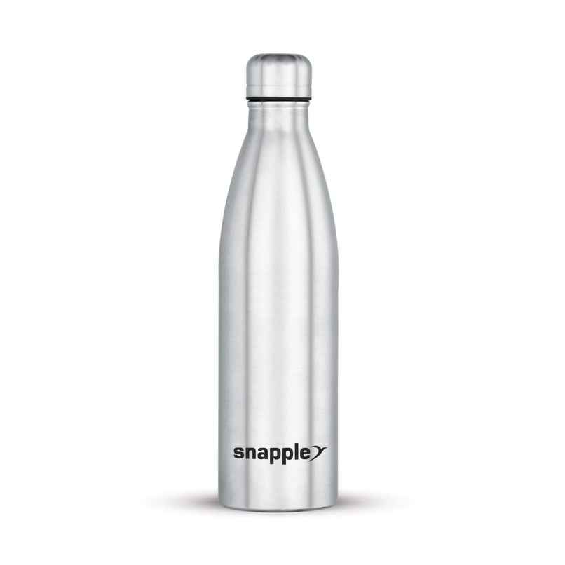 Snapple Stainless Steel Hydra Single Wall Fridge Bottle | Silver | 1 L