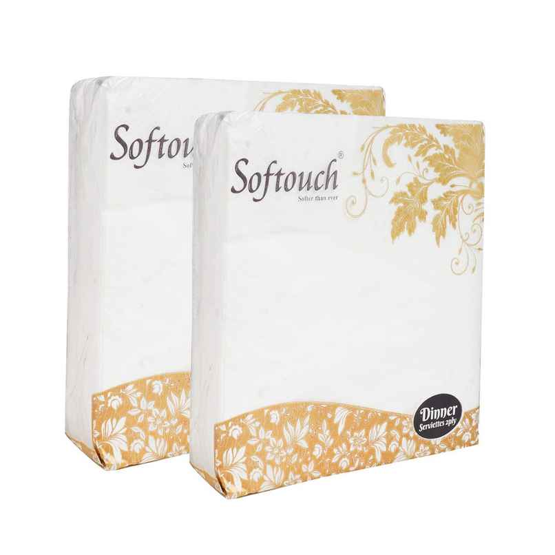 Softouch Dinner Tissue Paper 40x40 cm 2 Ply 50 Pcs