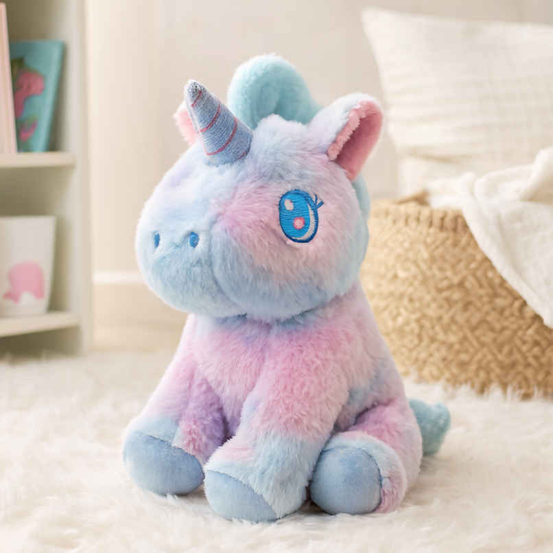 Spanker Cute Unicorn Soft Toy Pastel Plush Unicorn for Kids Multicolor | 25 cm