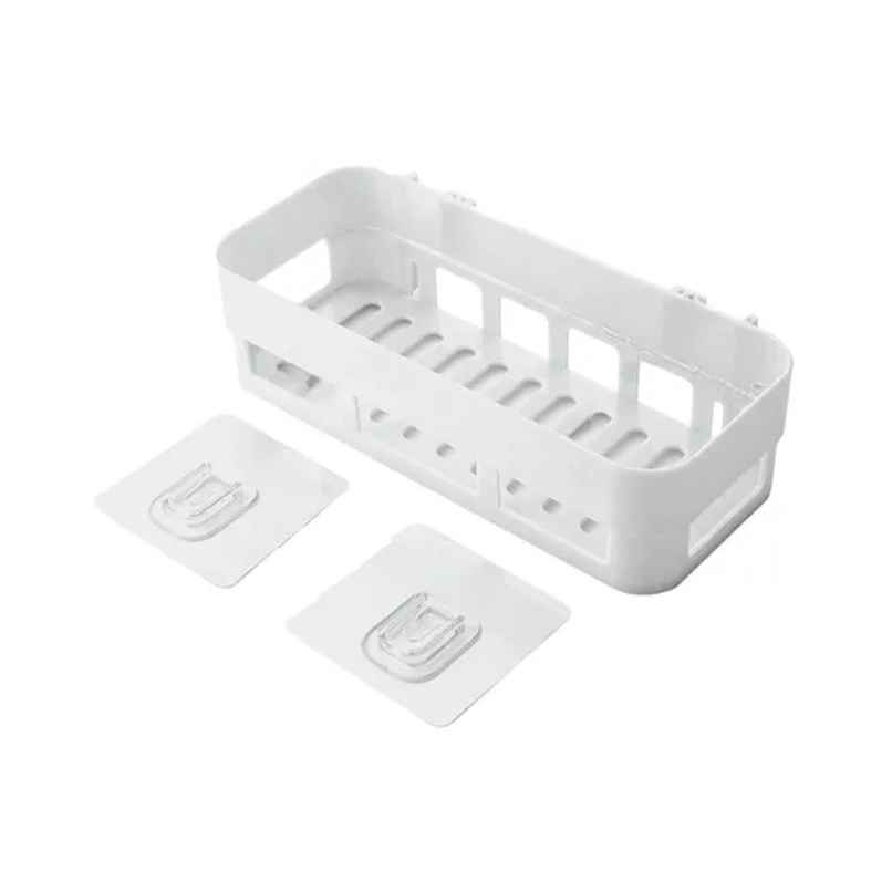 Perpetual Bathroom Organizer | Self Adhesive Shelf for Wall | Rack Without Drilling | 2 Pcs
