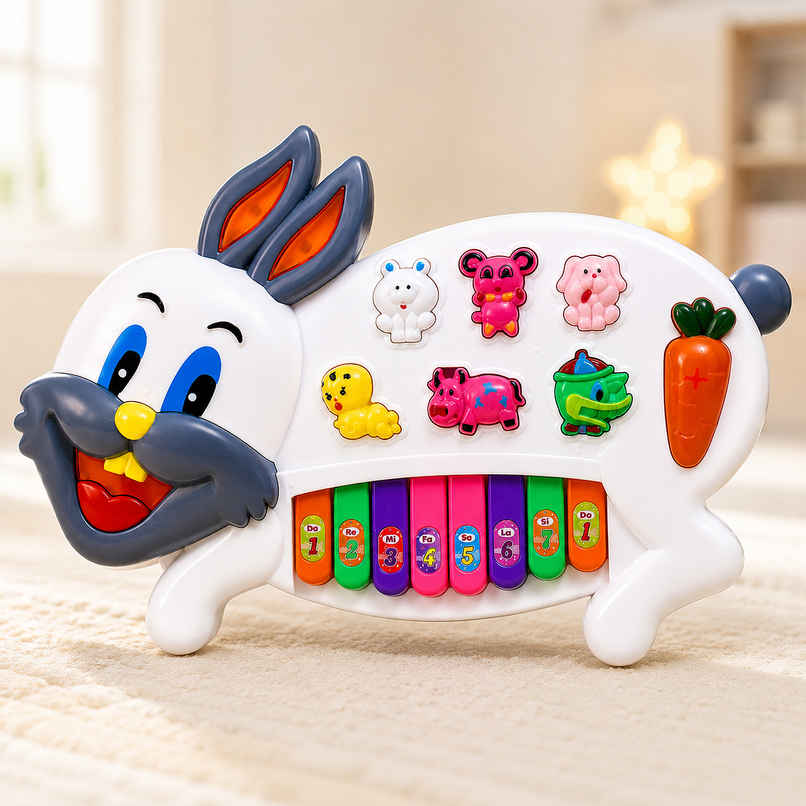 Toyshine Rabbits Musical Piano Musical Toy (Multicolor) Toyshine Rabbits Musical Piano Musical Toy (Multicolor)