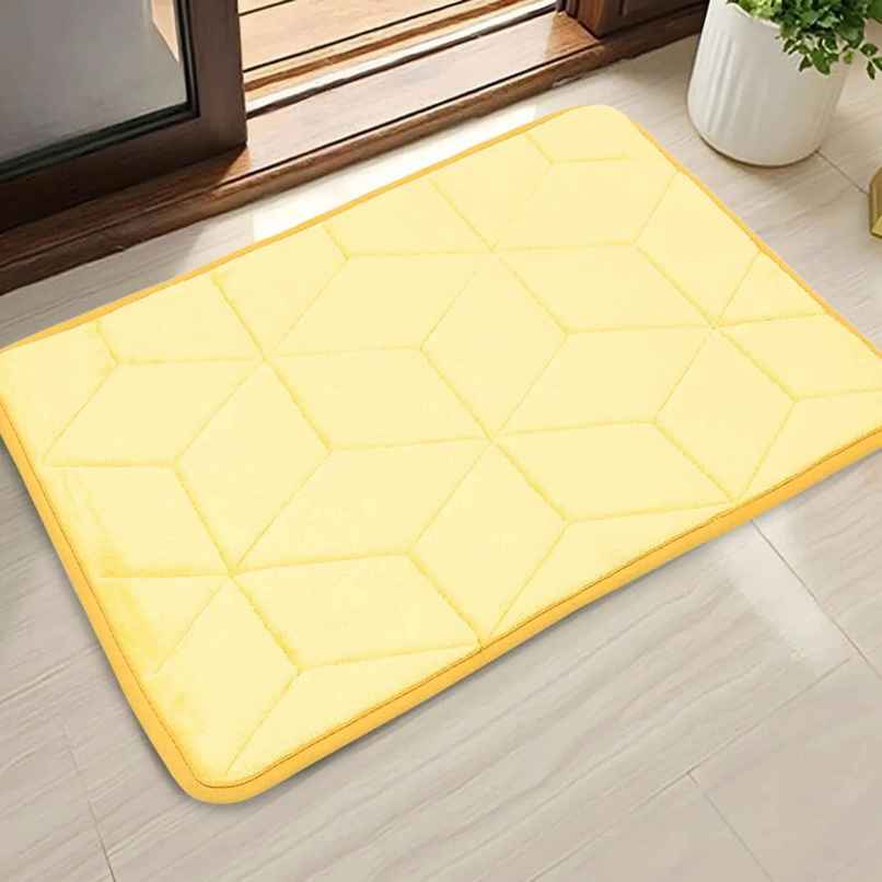 Status Memory Foam Anti-Skid Bath Mat | 38 x 58 cm | Yellow