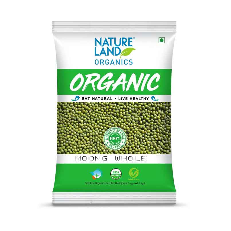 Natureland Organics Green Moong Dal Whole Natureland Organics Green Moong Dal Whole
