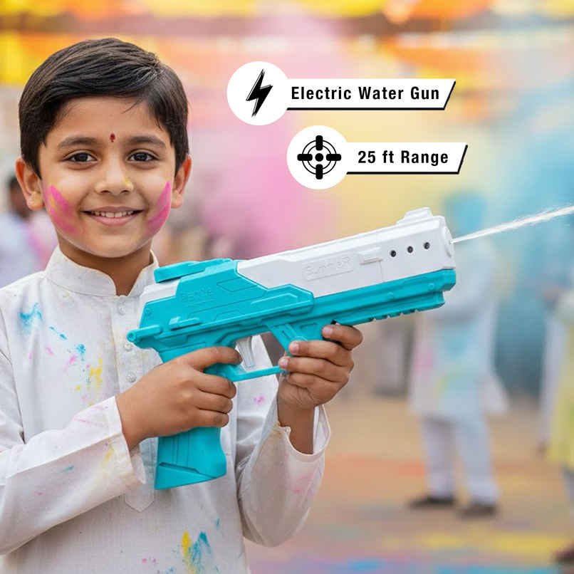 Rechargeable Fierce Water Gun | 60ml Tank | Holi Special | Powerful Squirt Toy | Toyshine Rechargeable Fierce Water Gun | 60ml Tank | Holi Special | Powerful Squirt Toy | Toyshine