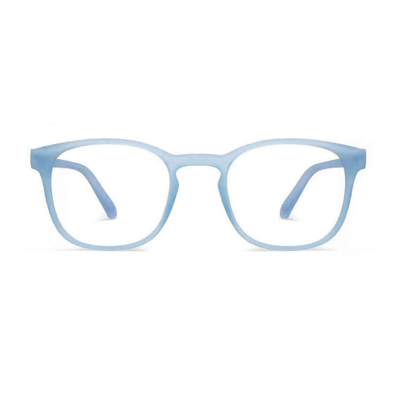 Lenskart Hustlr Unisex Solid Plastic Computer Glasses | Blue Sky - L