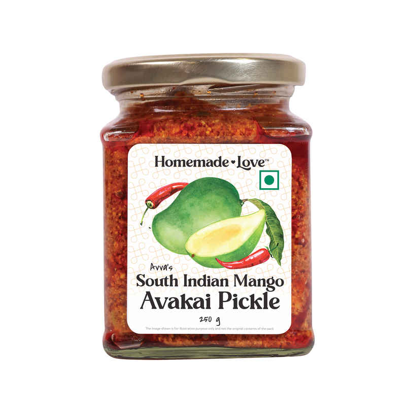 Homemade Love- South Indian Mango Avakai Pickle Homemade Love- South Indian Mango Avakai Pickle