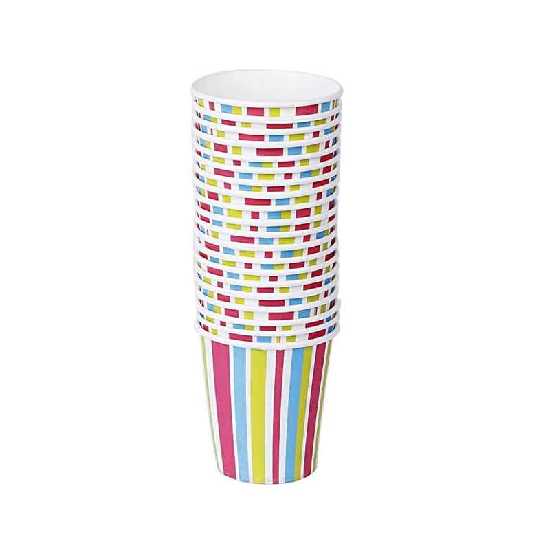 Origami Party Disposable Paper Cups | Printed, Lightweight & Leakpro of | 200 ml