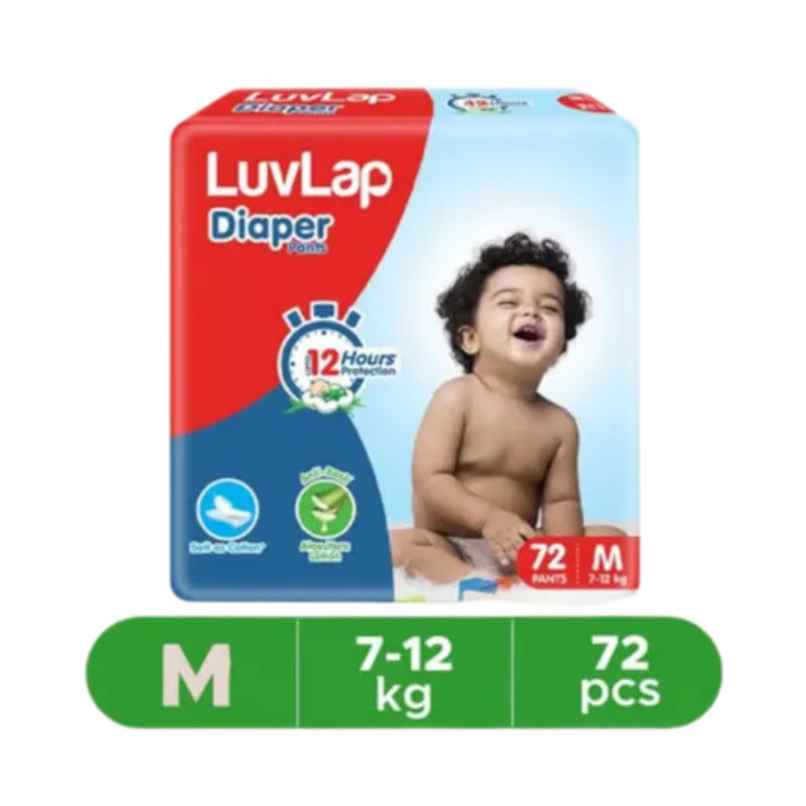 Luvlap Pant Style Diaper | M | 72 pcs