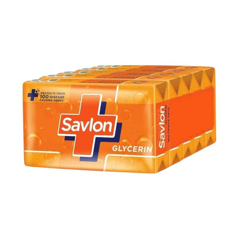Savlon Moisturising Glycerin Bathing Soap Bar | Value Pack | For Women & Men