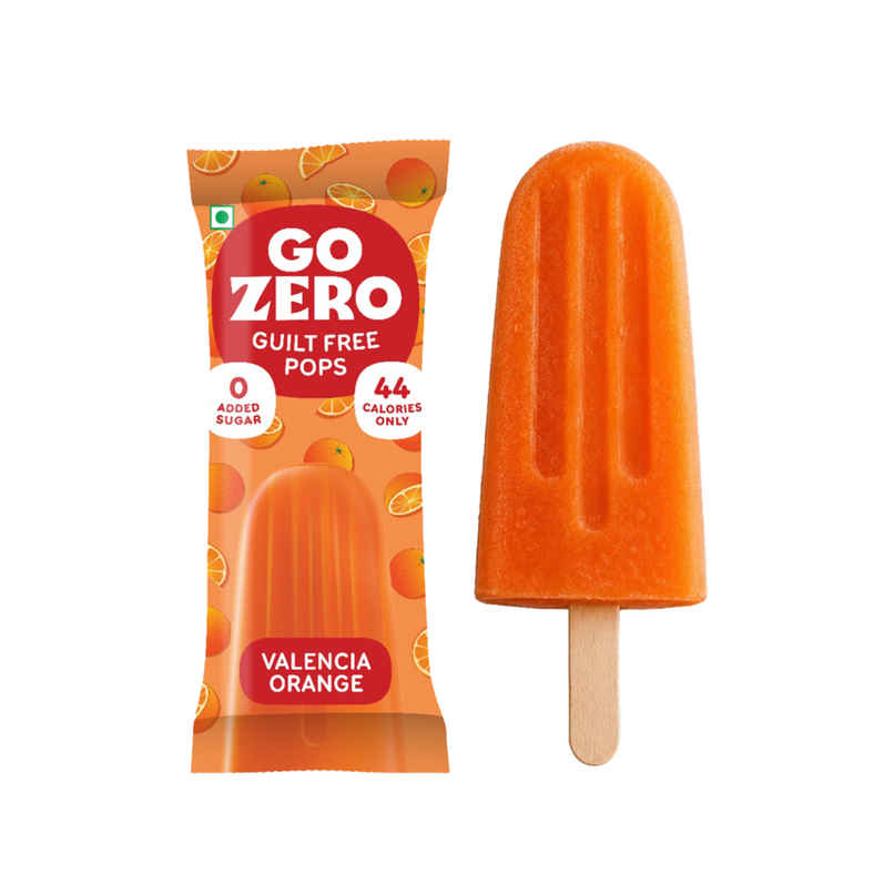 Go Zero Valencia Orange Guilt Free Fruit Pops