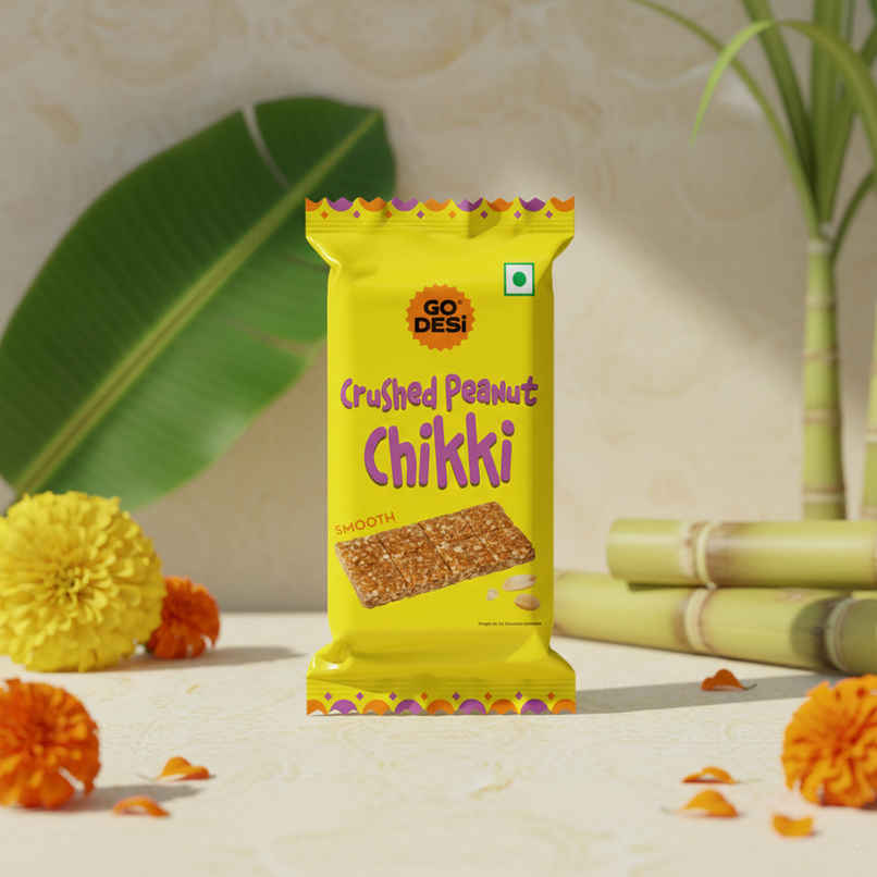 GO DESi Crushed Peanut Chikki Bar GO DESi Crushed Peanut Chikki Bar