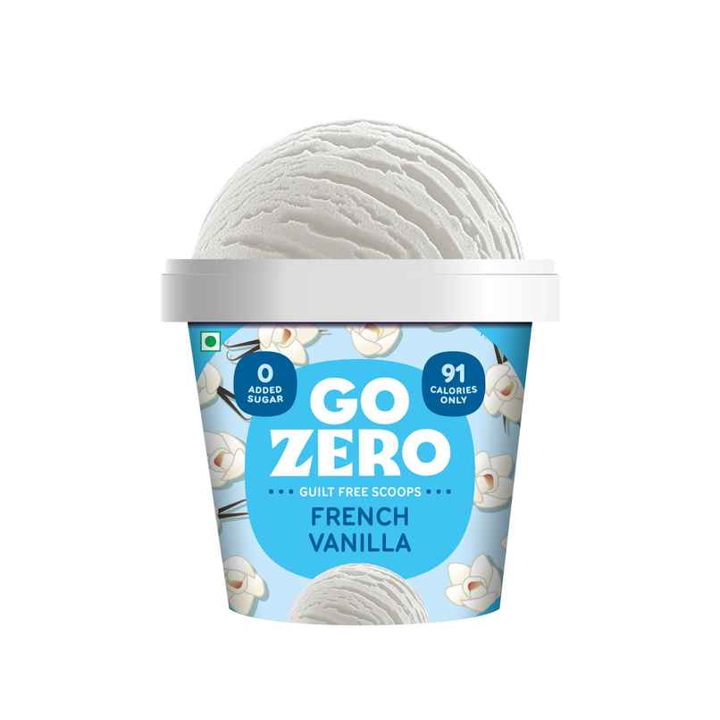 Go Zero French Vanilla Guilt Free ice Cream Cup