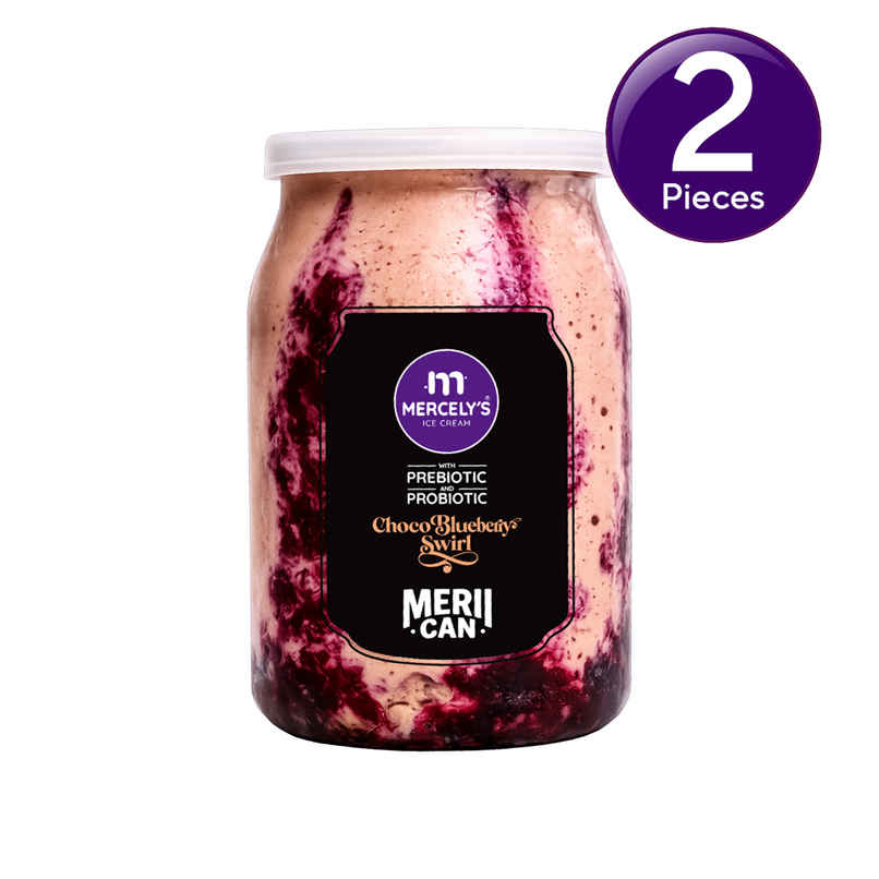 Mercely's Merii Can Chocolate Blueberry Swirl Ice Cream Sundae Combo Mercely's Merii Can Chocolate Blueberry Swirl Ice Cream Sundae Combo