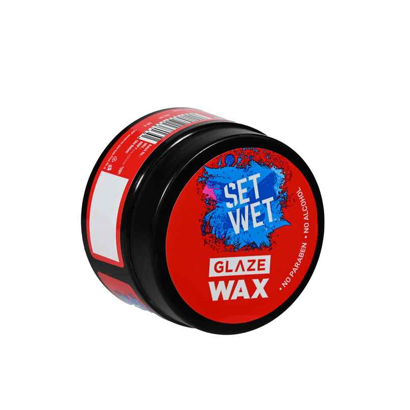 Set Wet Glaze Hair Wax For Men, Shine Look, Strong Hold