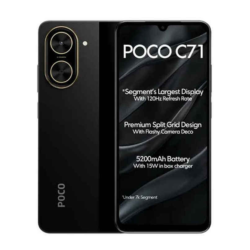 POCO C71 | Power Black | 6GB, 128GB