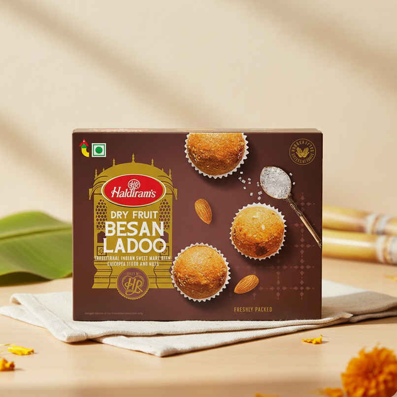 Haldiram's Sweetness Besan Laddu | Dry Fruits
