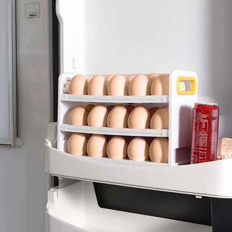 New Dawn Durable Egg Tray Box (30 Eggs) Idal Eggs Storage Box, Egg Container For Fridge, Egg Holder New Dawn Durable Egg Tray Box (30 Eggs) Idal Eggs Storage Box, Egg Container For Fridge, Egg Holder