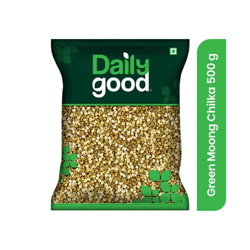 Daily Good Unpolished Green Moong Chilka Dal-Split