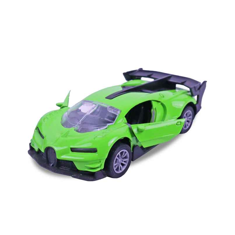 Toyshine 1:32 Scale Die Cast Sports Model Vehicle Toy Car With Pull Back, Green