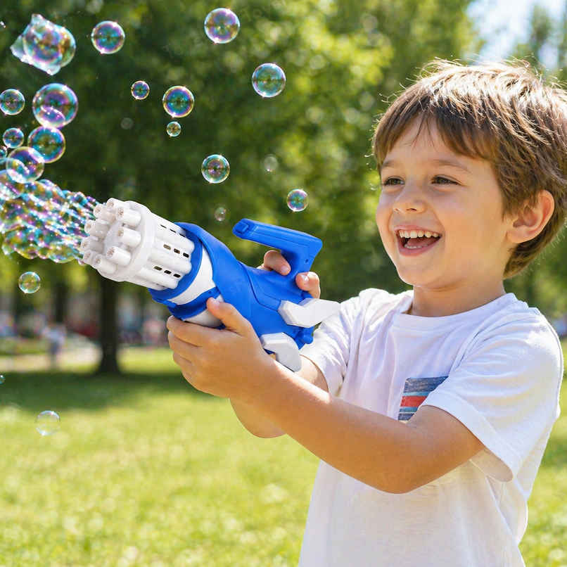 Toyshine 8 Hole Space Shuttle Design Electric Bubbles Gun Gatling Bubble Machine Toy Toyshine 8 Hole Space Shuttle Design Electric Bubbles Gun Gatling Bubble Machine Toy