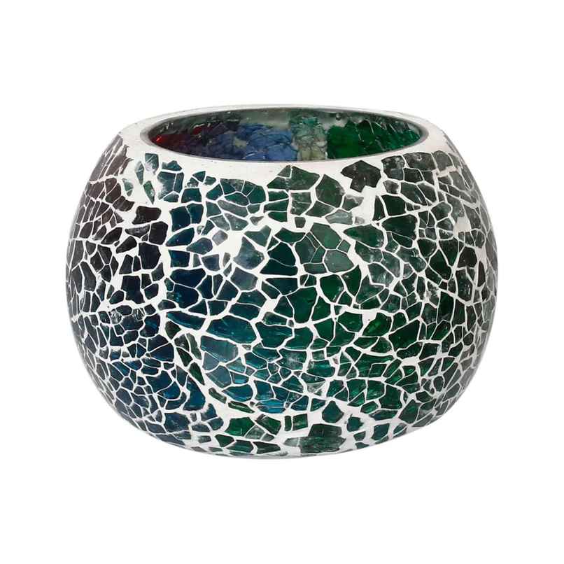 eCraftIndia Mosaic Glass Decorative Tea Light Holder/Diya eCraftIndia Mosaic Glass Decorative Tea Light Holder/Diya