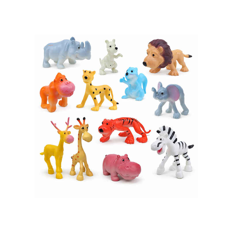 Toyshine Cartoon Style Animals Toy Figure (1+ Years)(Pack)