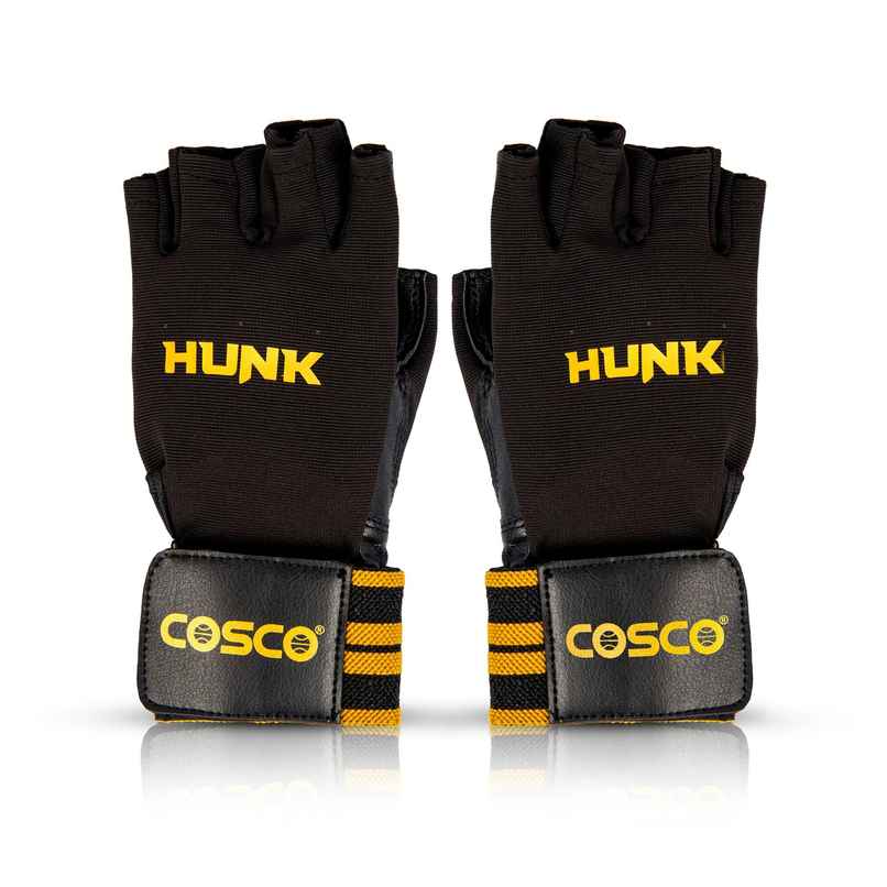 Cosco Gym Gloves - Hunk Large, 2 Pieces Made in India Cosco Gym Gloves - Hunk Large, 2 Pieces Made in India