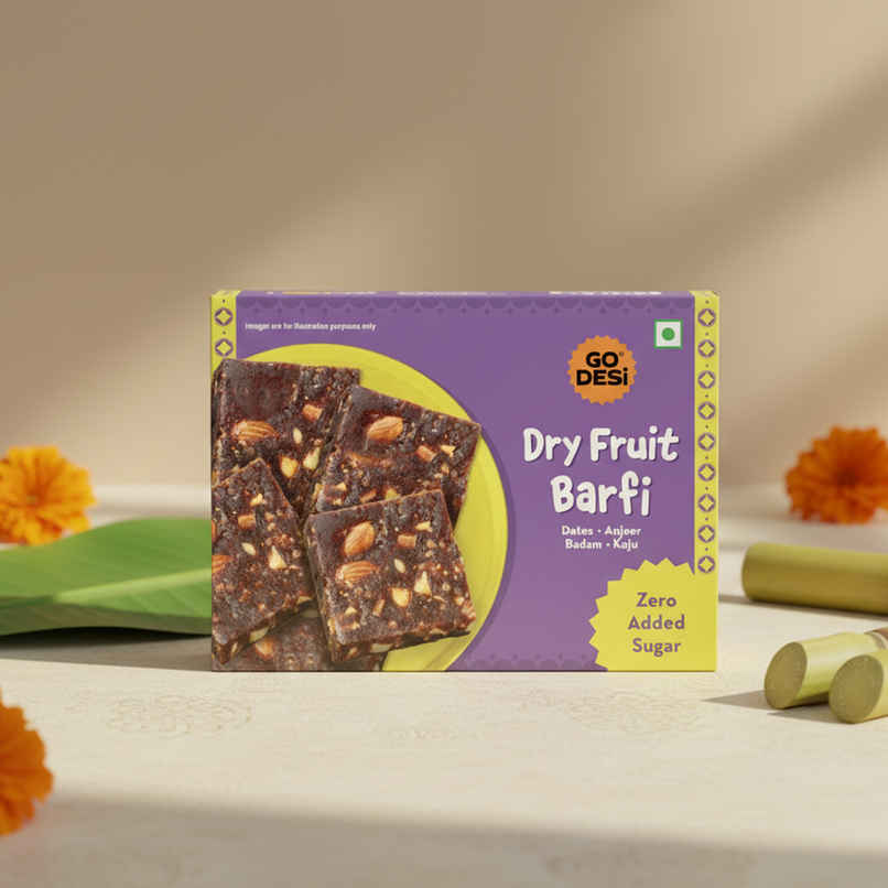 Dry Fruit Barfi | No Added Refined Sugar | Burfi | Sweets | By GO DESi