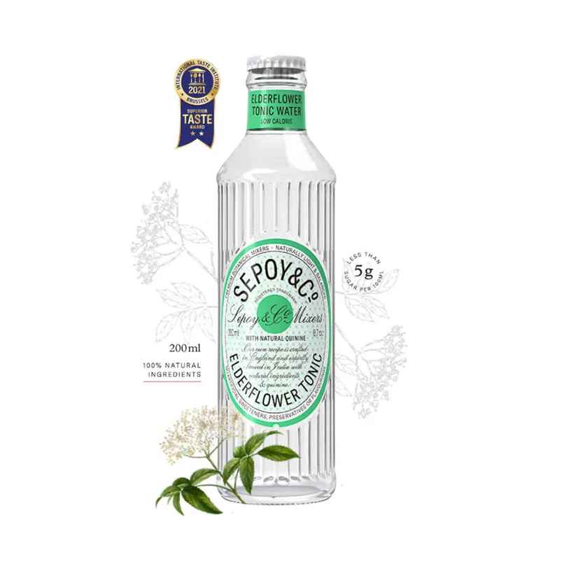 Sepoy & Co. Elderflower Tonic Water | Floral & Refreshing Sepoy & Co. Elderflower Tonic Water | Floral & Refreshing