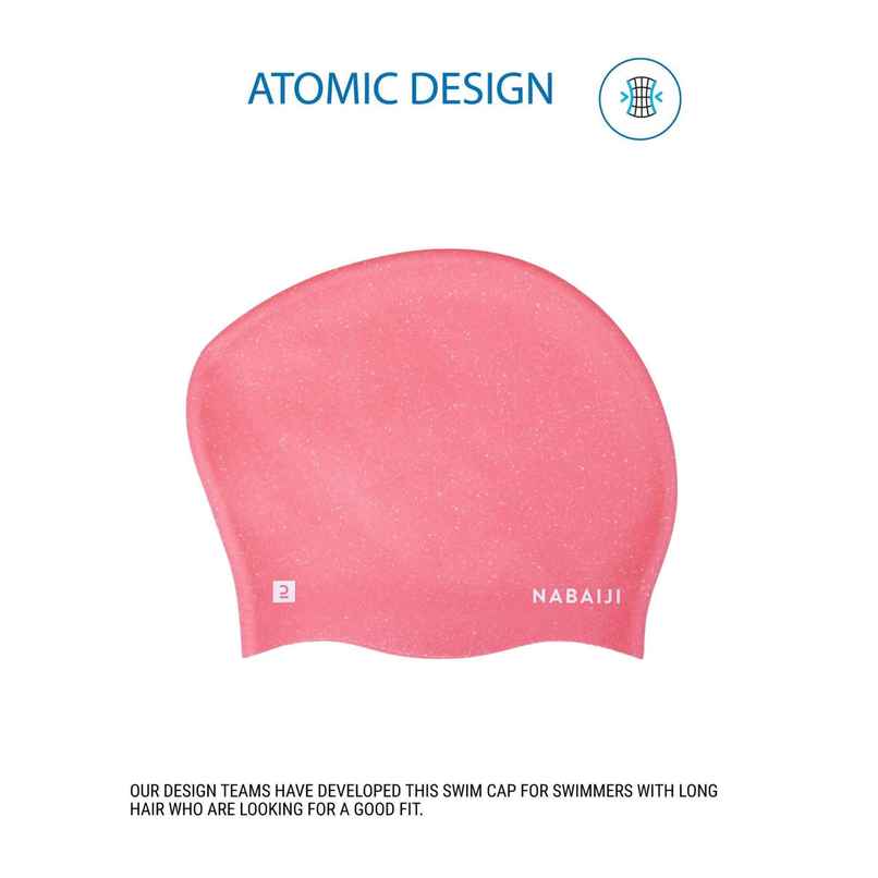 Decathlon Nabaiji Adult Silicone Swim Cap | Ruby | 56|60 Cm