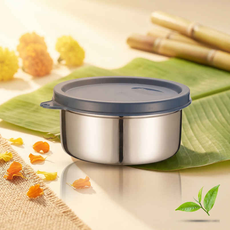 Jensons Stainless Steel Storage Easy Container 350 ml | Airtight & Leak Proof | Lunch Box Use