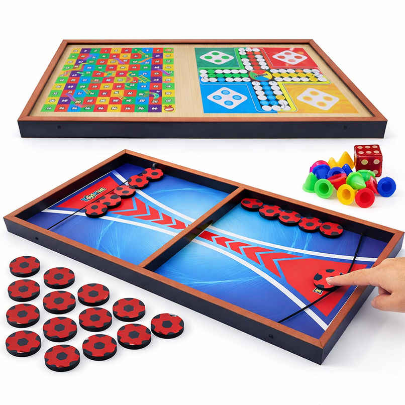 Toyshine Anti-Slip Design Fast Sling Puck Board Game 58 cm | 4 - 10 Years Toyshine Anti-Slip Design Fast Sling Puck Board Game 58 cm | 4 - 10 Years